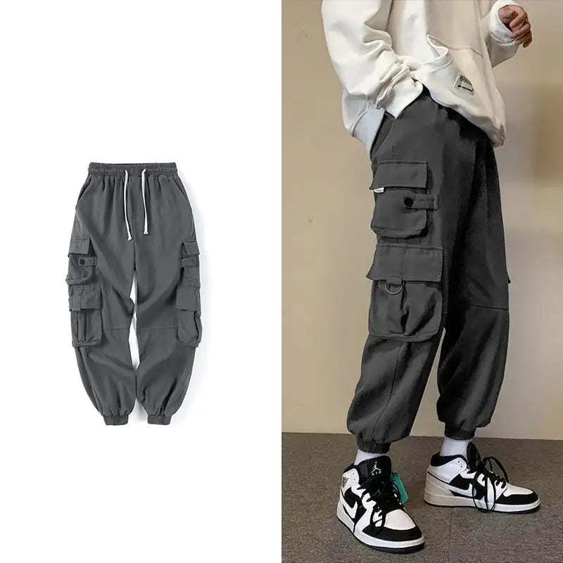 Early Spring Men's Loose Straight Leg Casual Pants