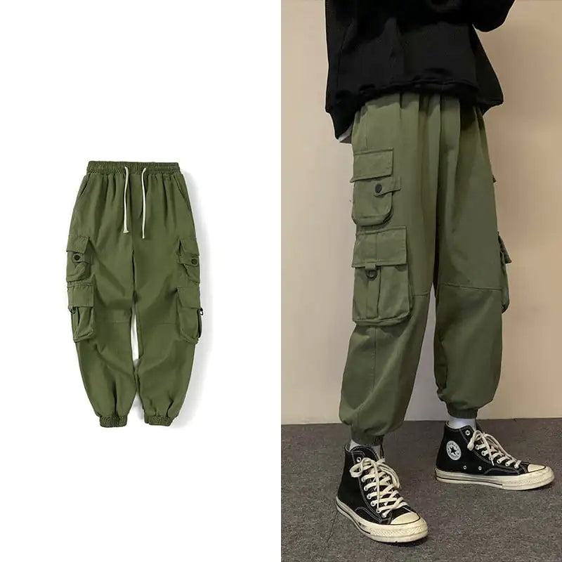 Early Spring Men's Loose Straight Leg Casual Pants