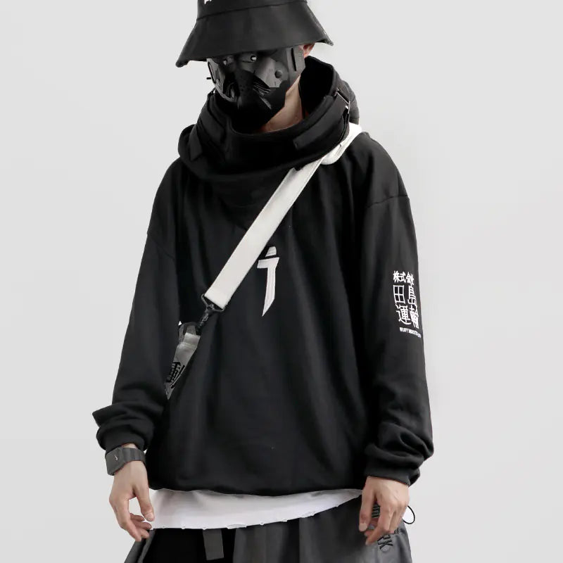 Hip Hop Hooded Sweatshirt with Embroidery for Couples