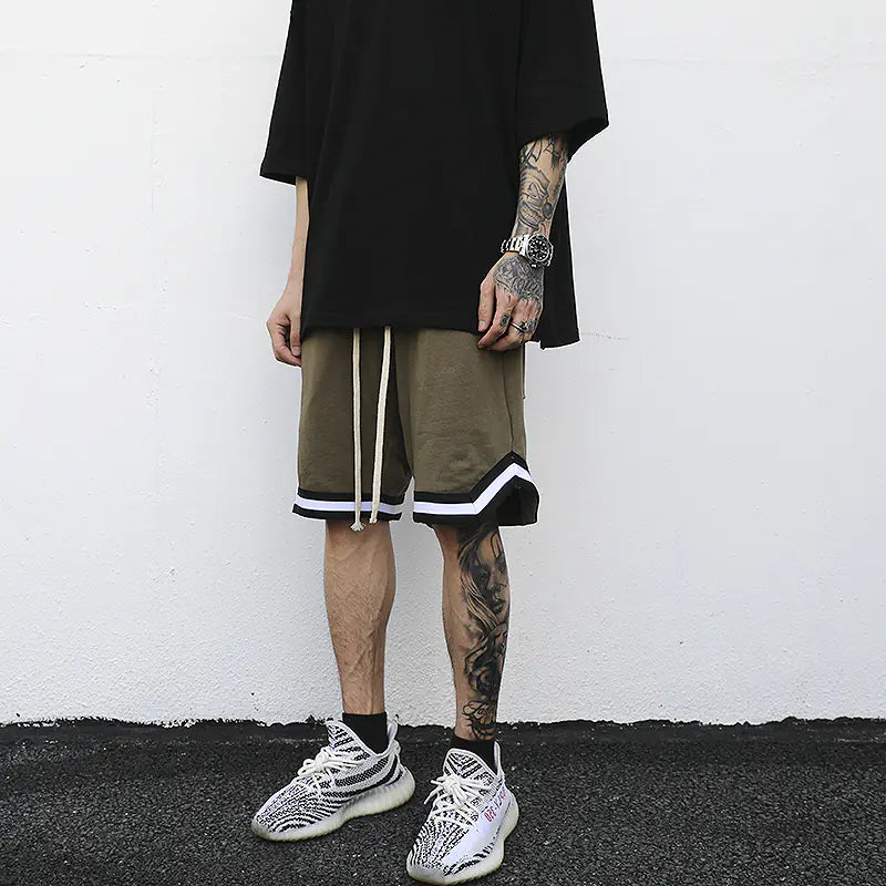 Cotton Drawstring Sports Shorts