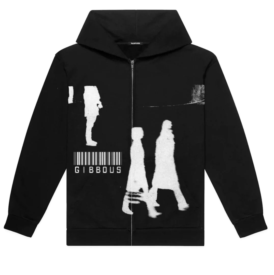Euro American Gothic Zipper Hoodie Sweatshirt