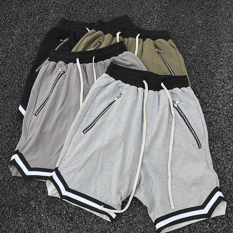 Cotton Drawstring Sports Shorts
