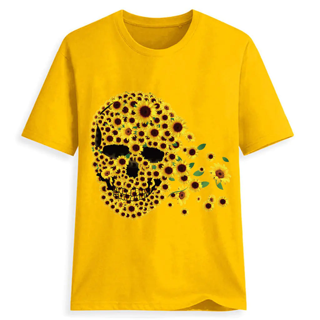 Wholesale Skull Print Short Sleeve T-Shirt for Men