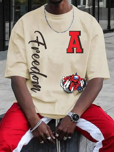 Roses and Diamonds Freedom T-Shirt for Men