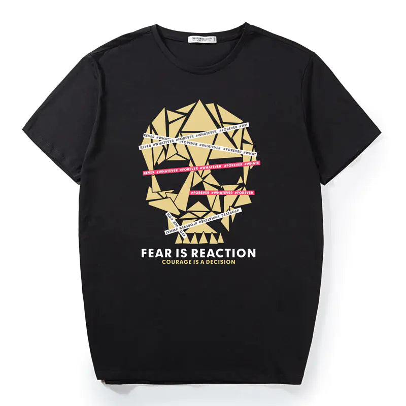 Summer Casual Skull Print T-Shirt for Men (Size T1661-72)