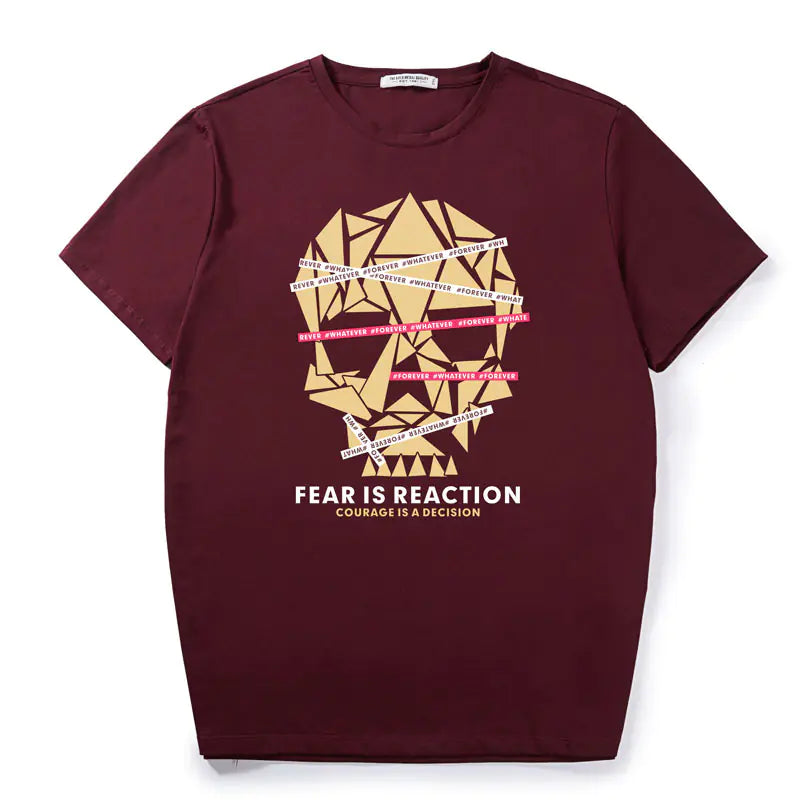 Summer Casual Skull Print T-Shirt for Men (Size T1661-72)