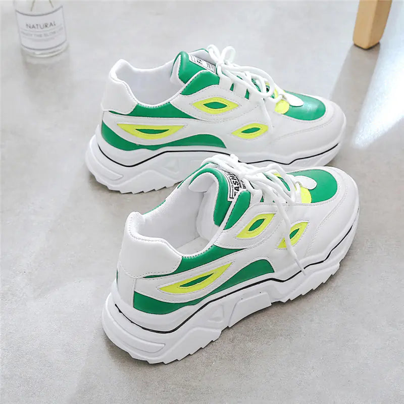 Dad Shoes, Sporty White Sneakers, Chunky White Sneakers