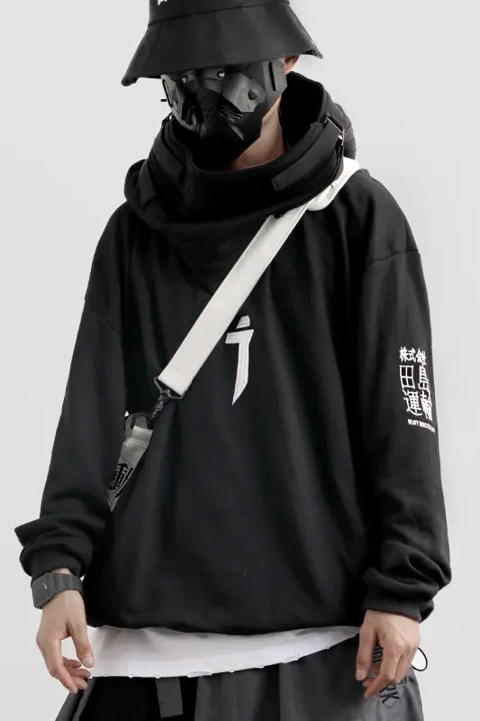 Hip Hop Hooded Sweatshirt with Embroidery for Couples